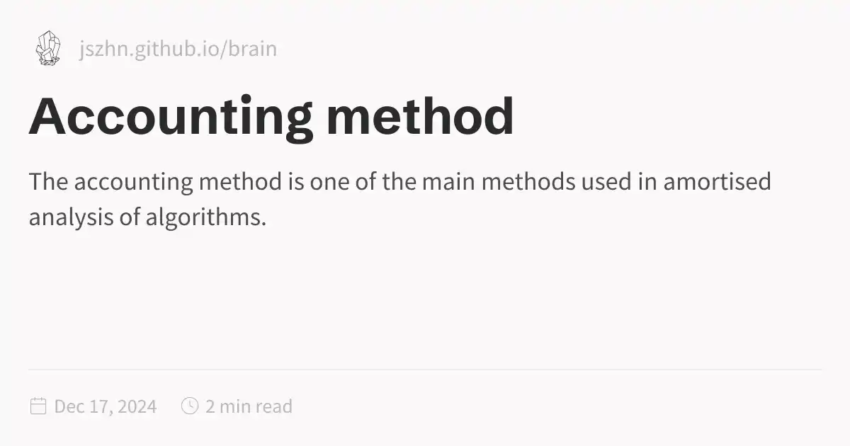 Accounting method