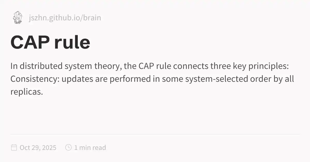 Point Cap Rule CAP rule