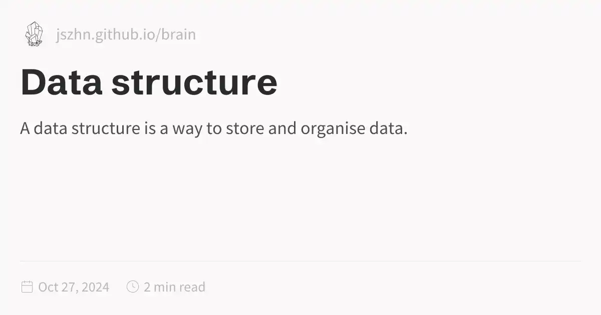 Data structure