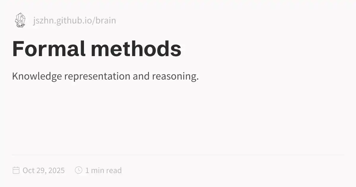 Formal methods