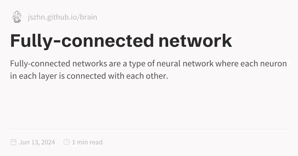 Fully-connected network