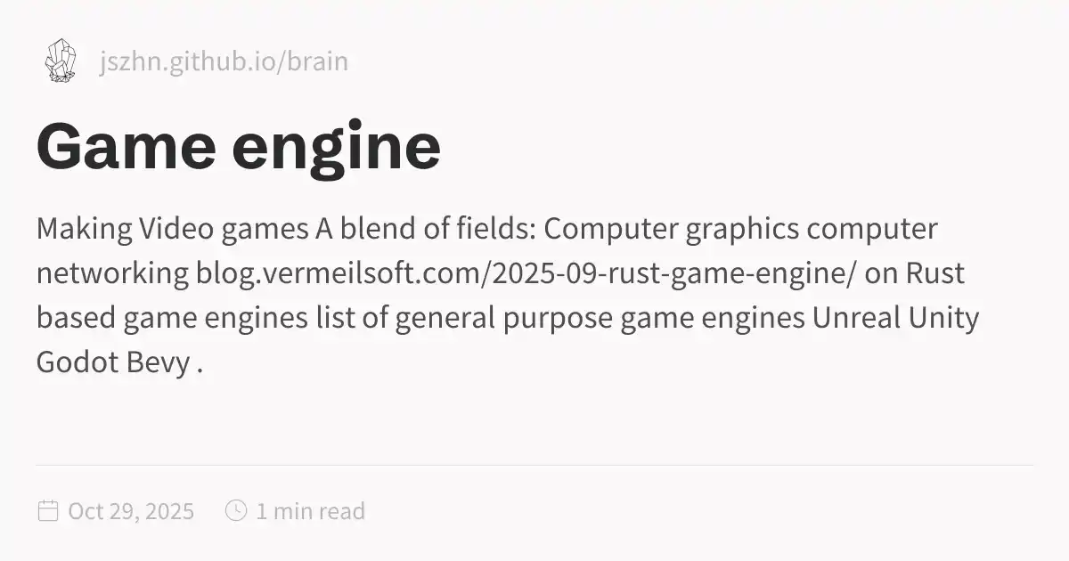 Game engine