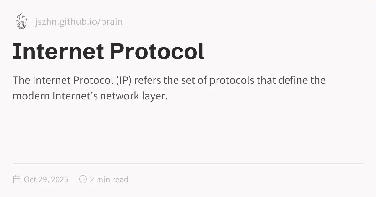 Internet Protocol