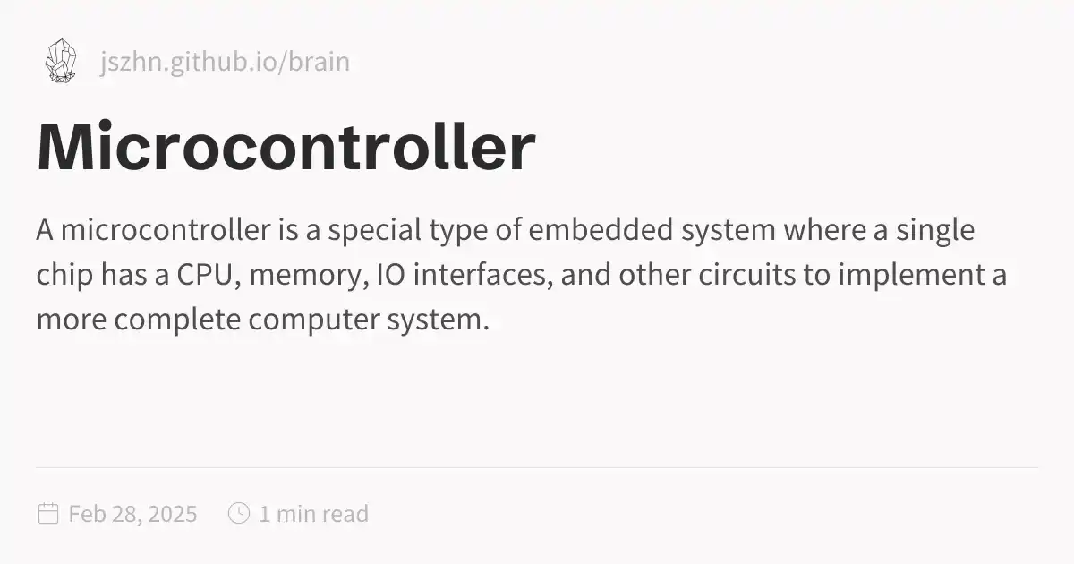 Microcontroller