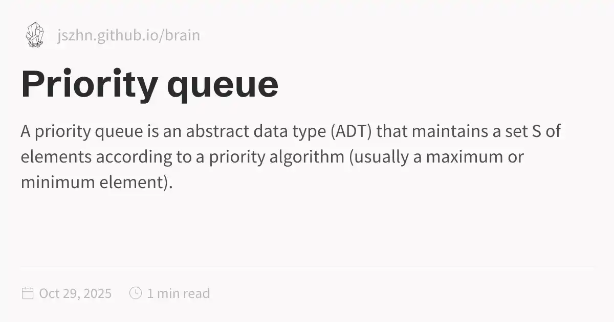 Priority queue