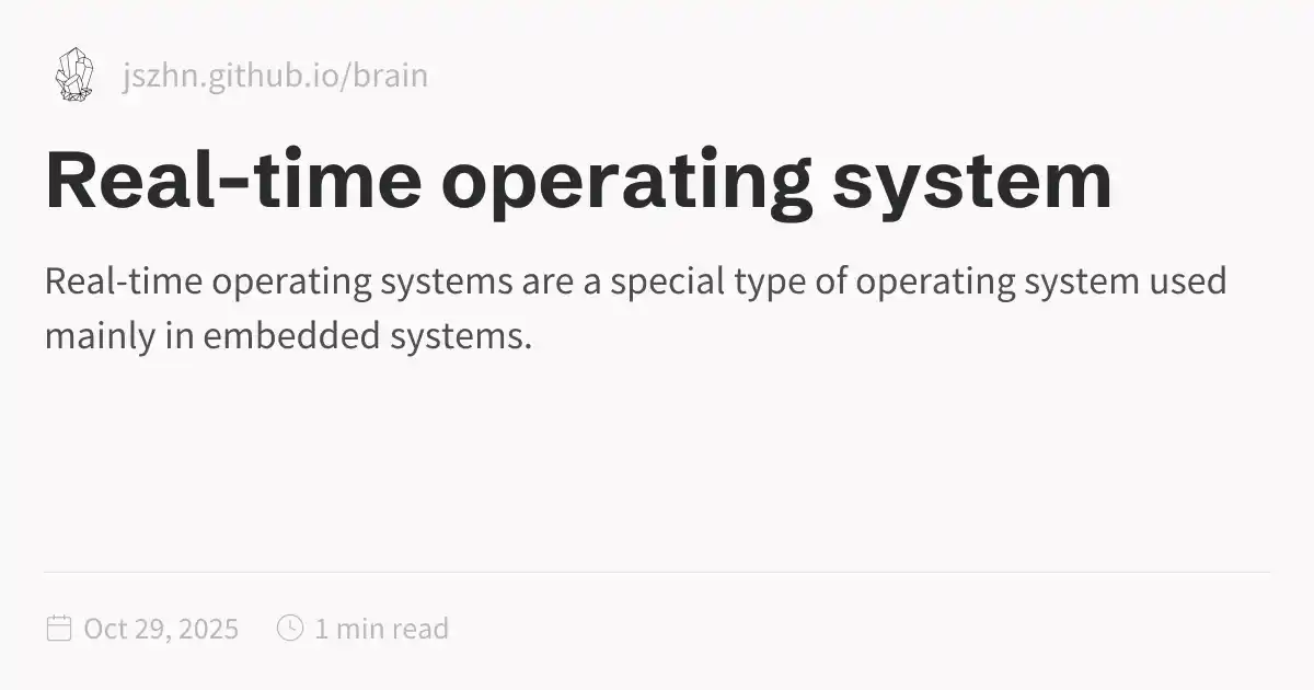 Real-time operating system