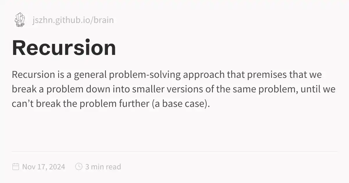 Recursion