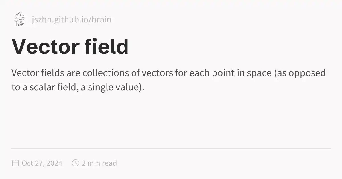 Vector field