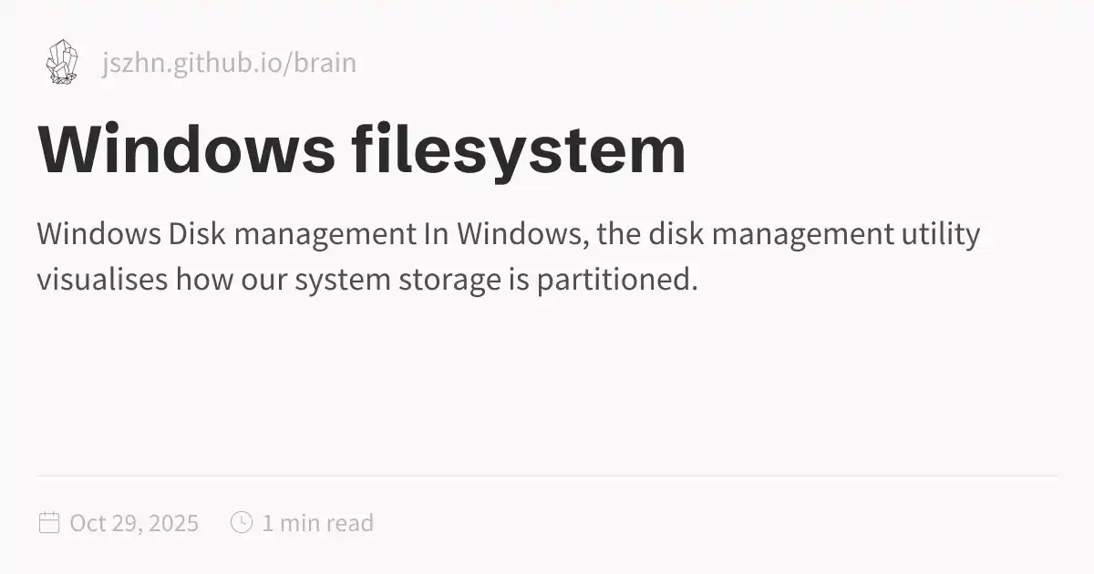 Windows Filesystem Download Windows filesystem