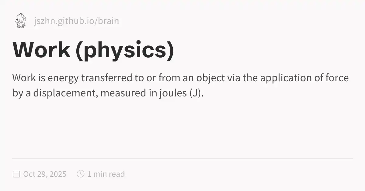 Work (physics)