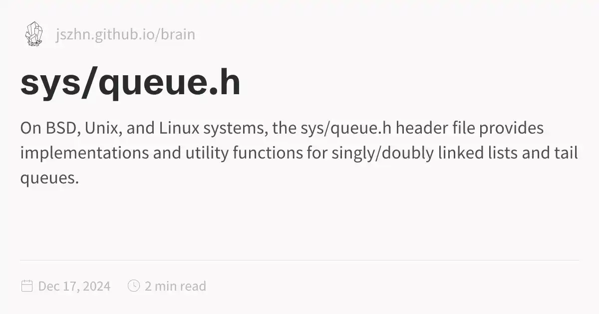 sys/queue.h
